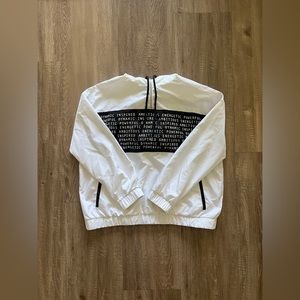White Windbreaker